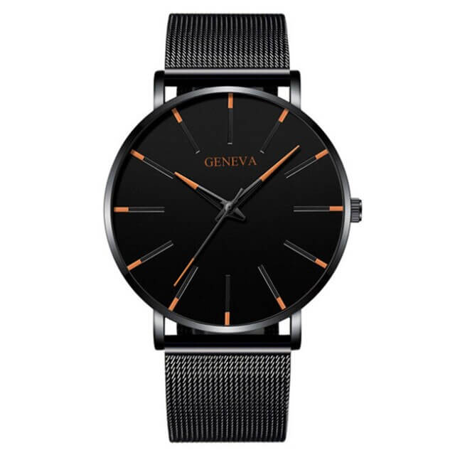 Herren Ultraflache Business Uhr Für Eleganten Stil