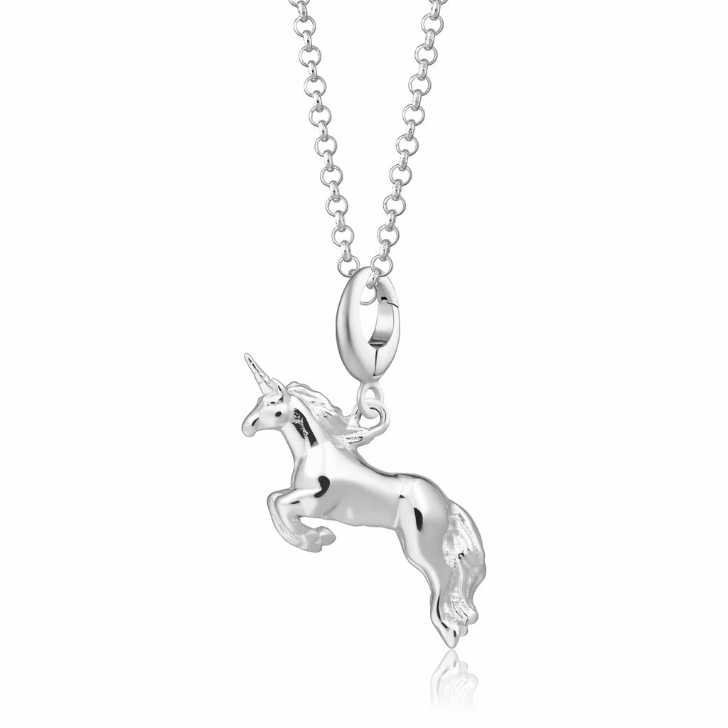 Silber Einhorn Charm Halskette | Shop Nory