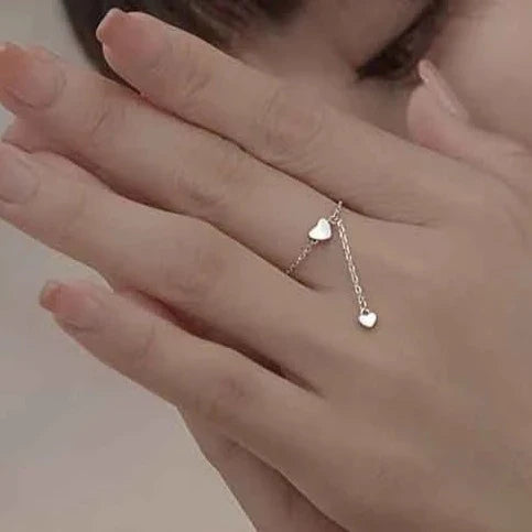 Einzigartiges Design Liebe Herz Hängekette Ring | Shop Nory
