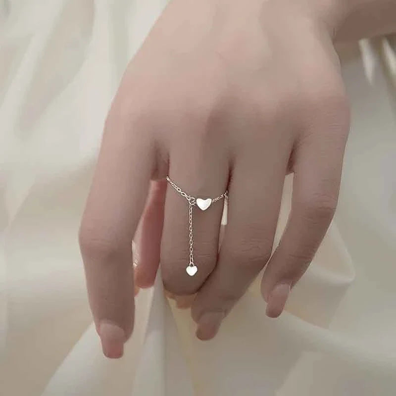 Einzigartiges Design Liebe Herz Hängekette Ring | Shop Nory