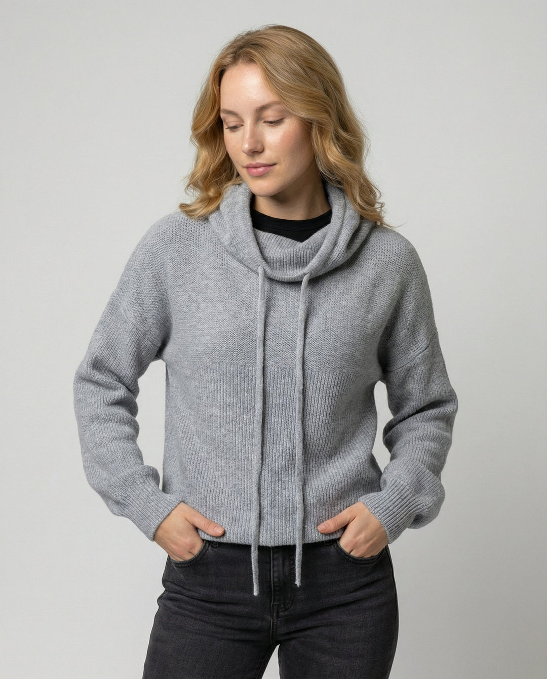 Merinowolle Damen Rollkragenpulli
