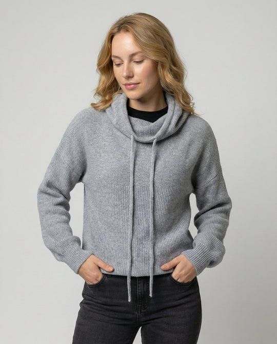 Merinowolle Damen Rollkragenpulli