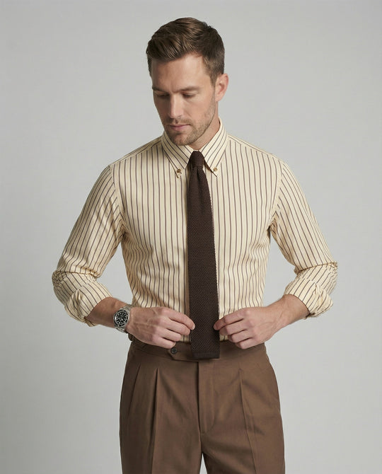 Herren Langarmhemden Business Slim