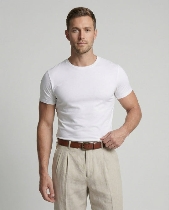 Herren elegante und bequeme Leinenhose