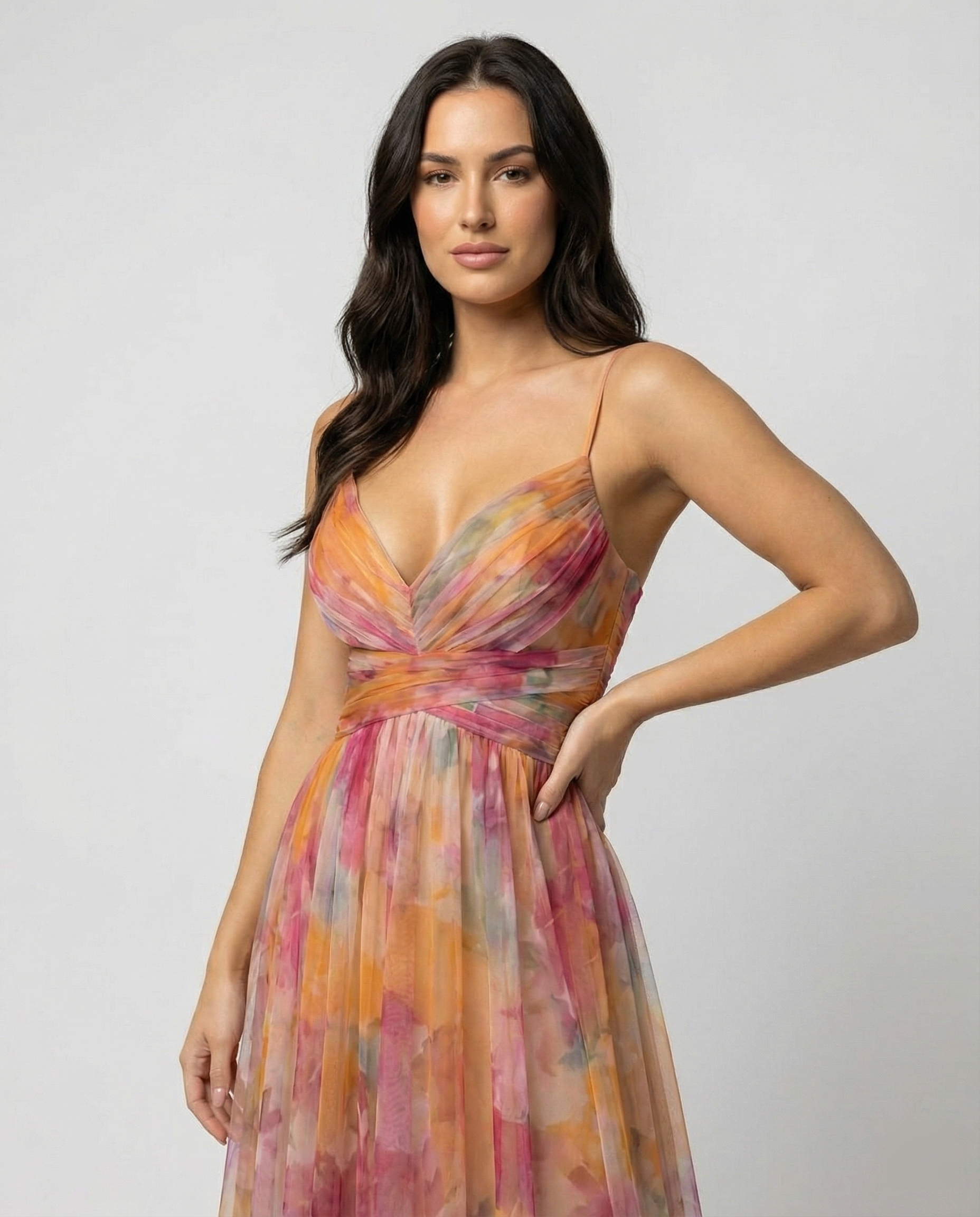 Elegantes Maxikleid im Schönen Blumenmuster für festliche Anlässe | ShopNory