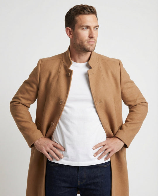Übergangsjacke für Männer mit Knöpfen Ideal für Den Frühling