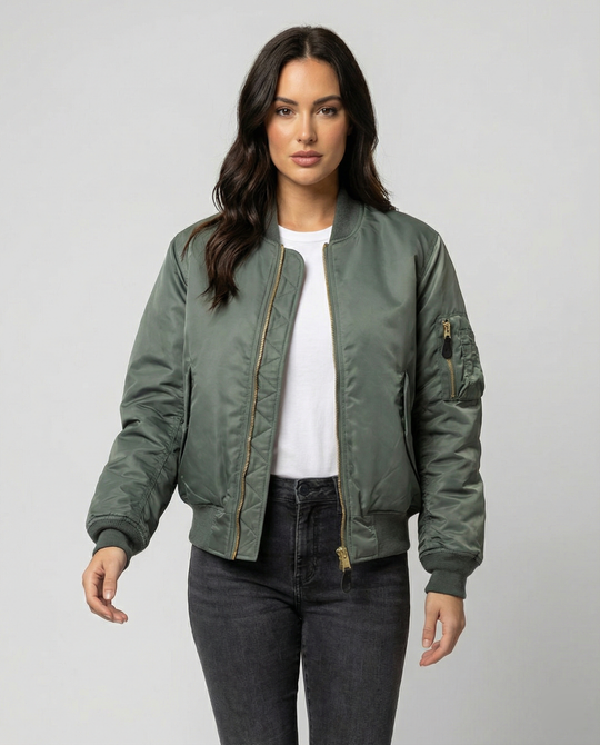 Unisex Klassisches Bomberjacke für Damen