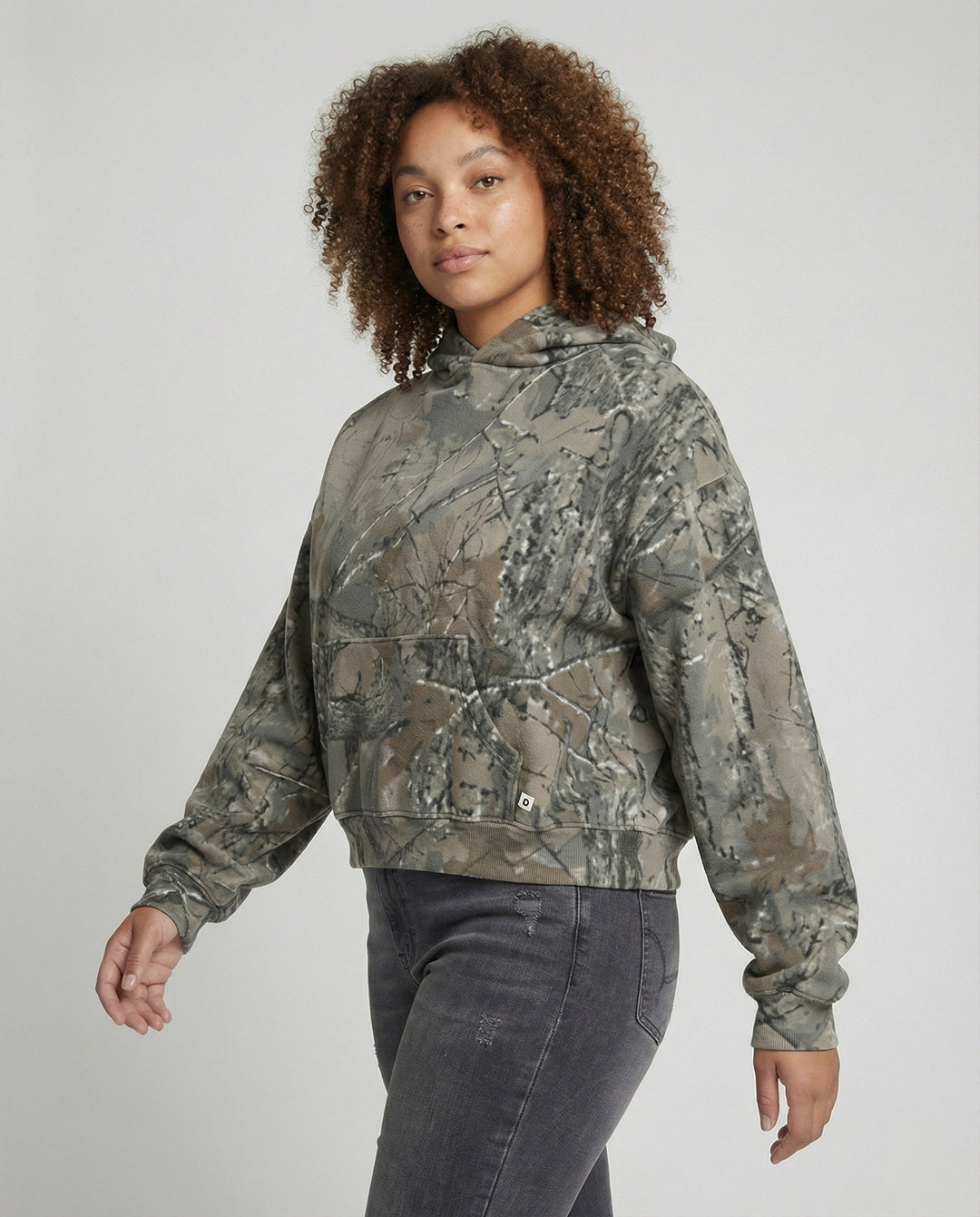 Retro Unisex Hoodie mit Camouflage-Muster