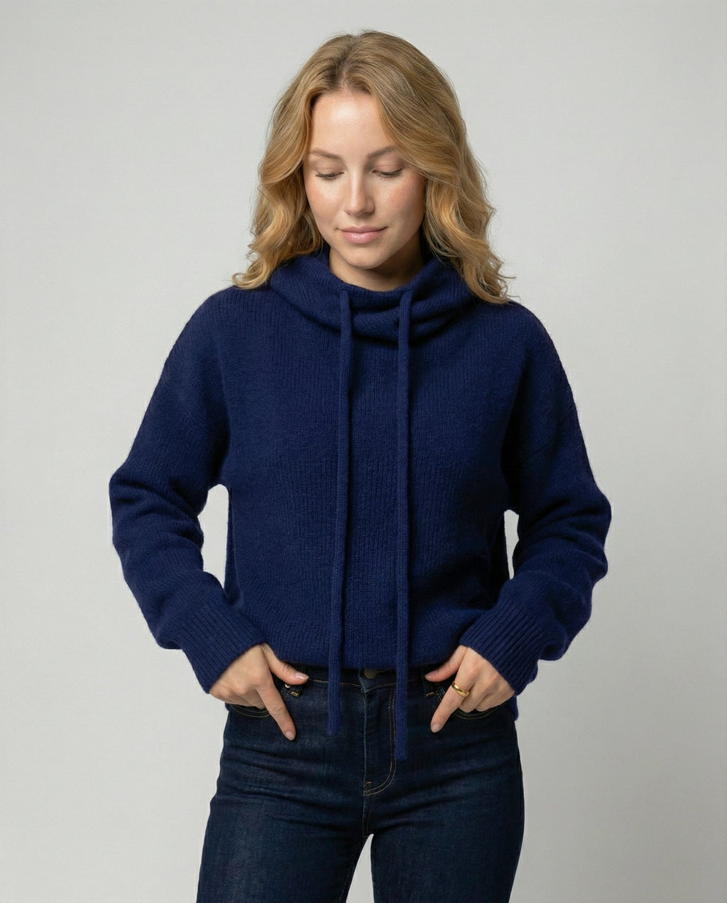Merinowolle Damen Rollkragenpulli