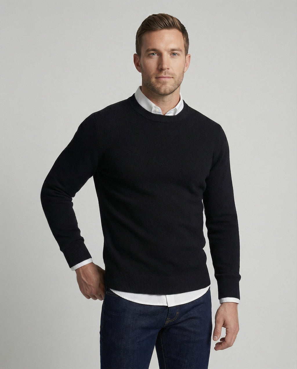 Luxuriöser Kaschmirpullover Herbst