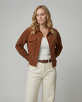 Damen Baumwollcordjacke mit Taschen und Knopfverschluss