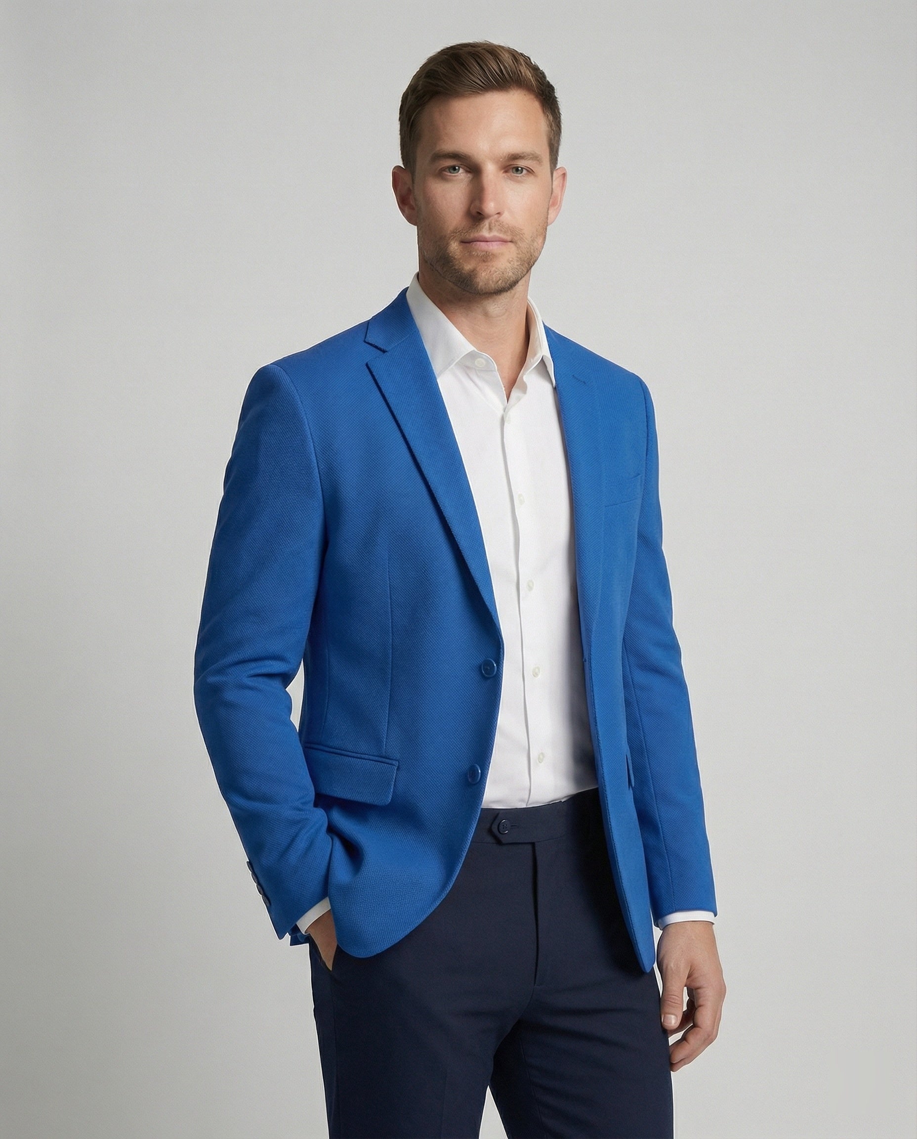 City Blazer Strukturstoff Herren