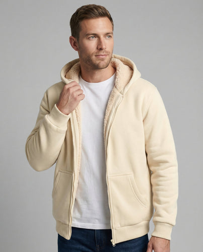 Warmer Fleecegefütterter Winterhoodie für Herren