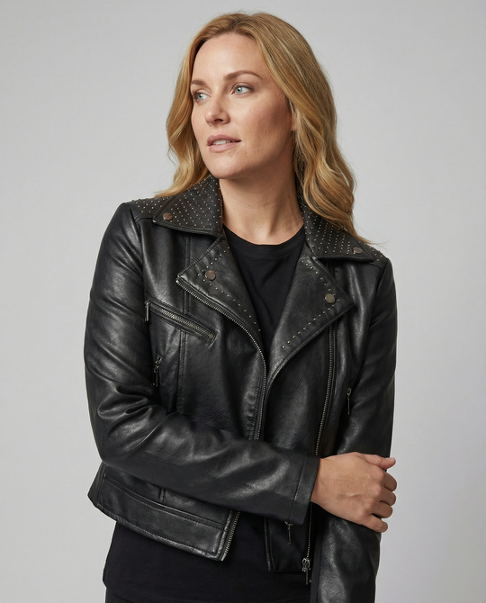 Steppjacke Damen mit Nieten