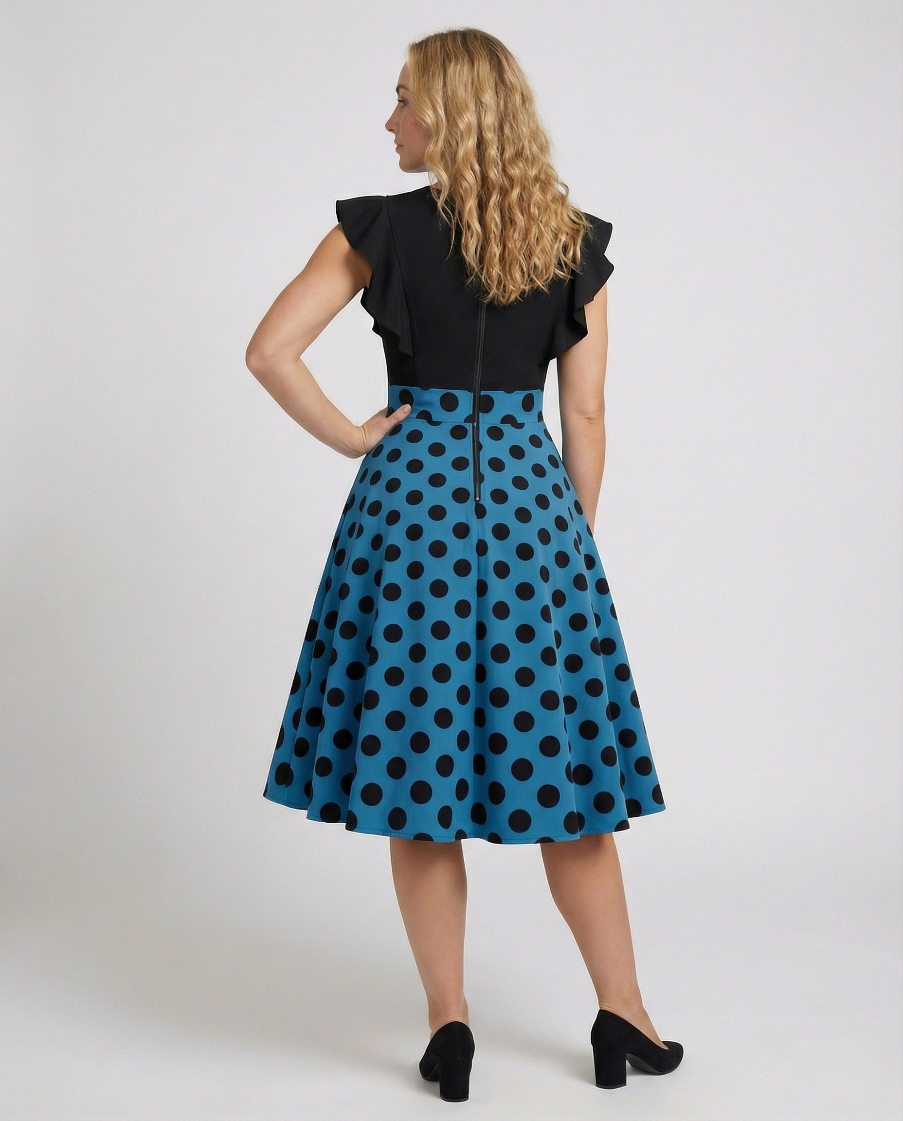 Rockabilly-Kleid Ohne Ärmel