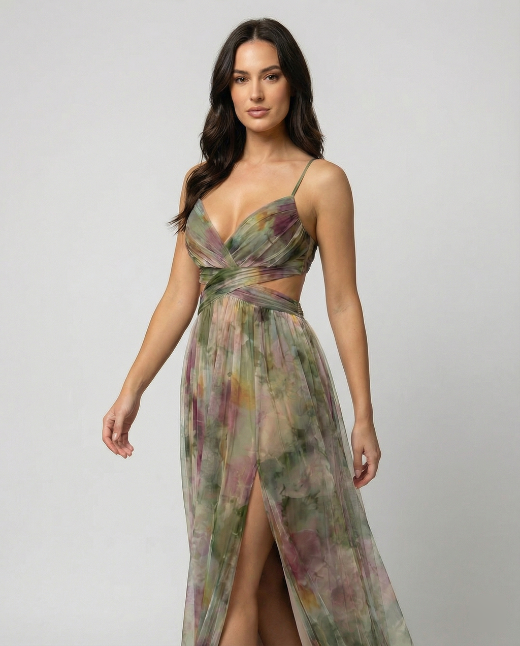 Elegantes Maxikleid im Schönen Blumenmuster für festliche Anlässe | ShopNory