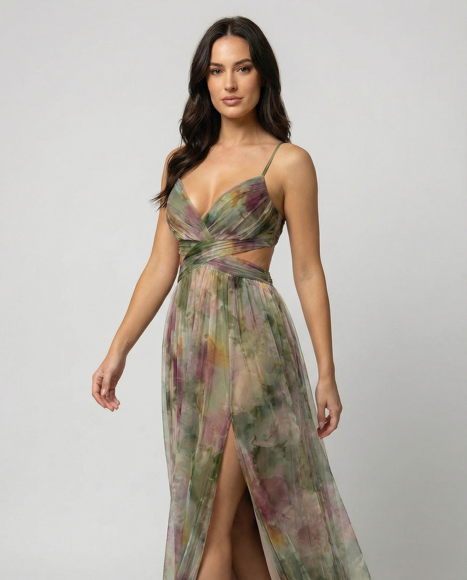 Elegantes Maxikleid im Schönen Blumenmuster für festliche Anlässe | ShopNory