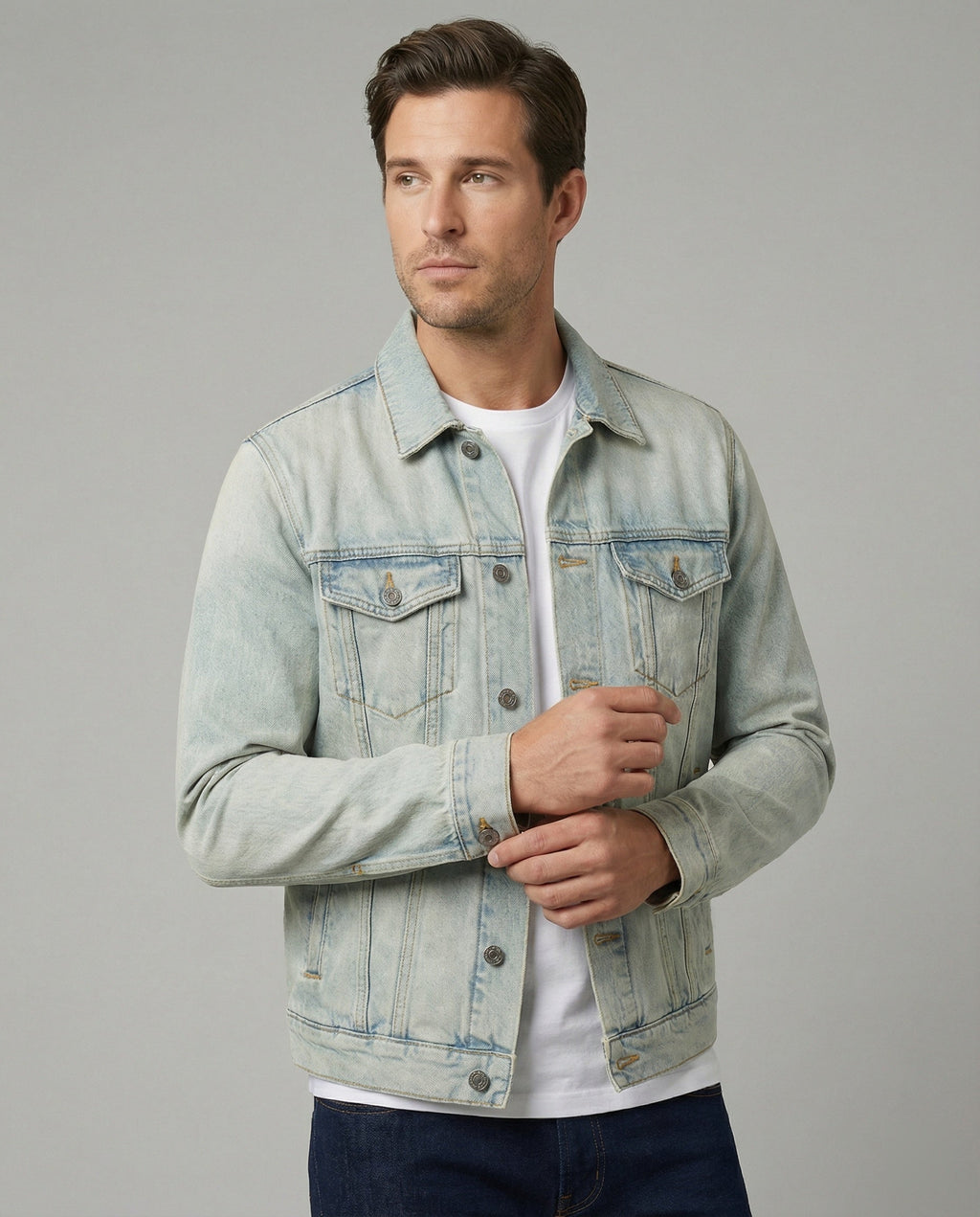 Unisex Jeansjacke Trucker Klassisch