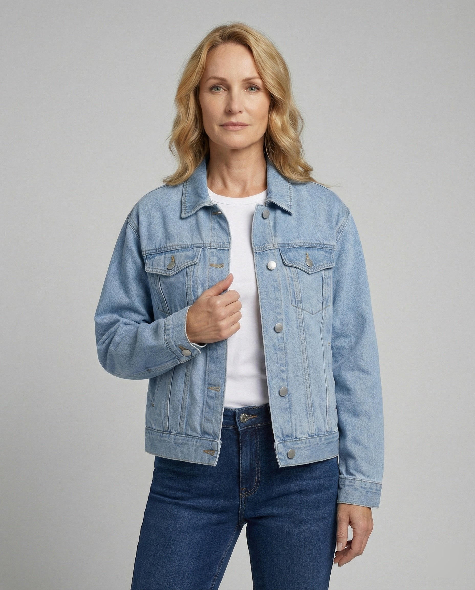 Damen Jeansjacke Damen Oversize