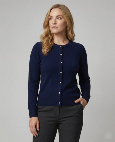 Damen Feinstrick Cardigan mit Knopfleiste und weichem Material