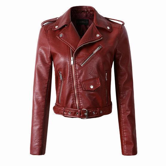 Bikerjacke mit Reißverschluss Klassisch