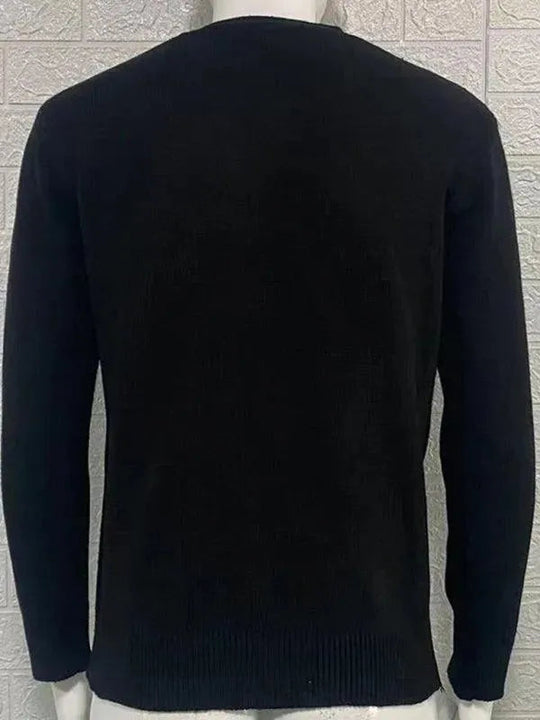 Ausschnitt Herren Strickjacke Pullover