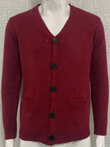 Ausschnitt Herren Strickjacke Pullover