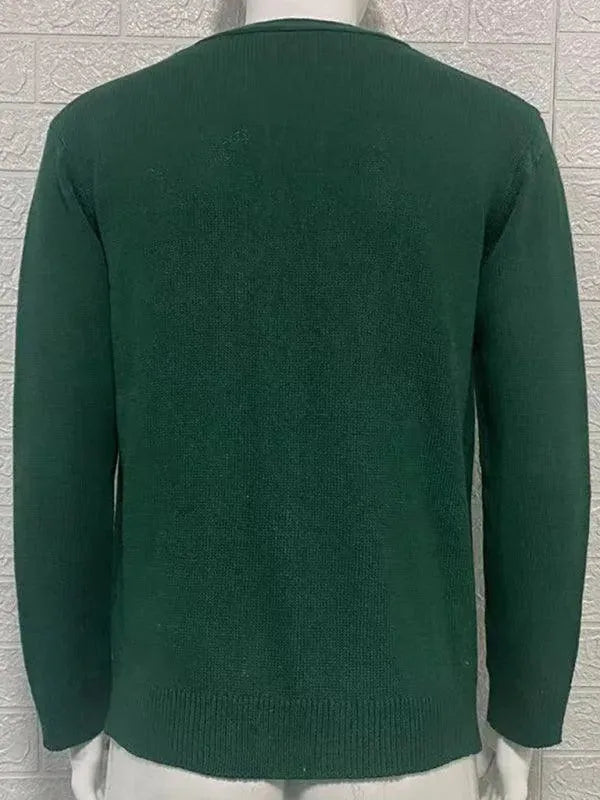 Ausschnitt Herren Strickjacke Pullover