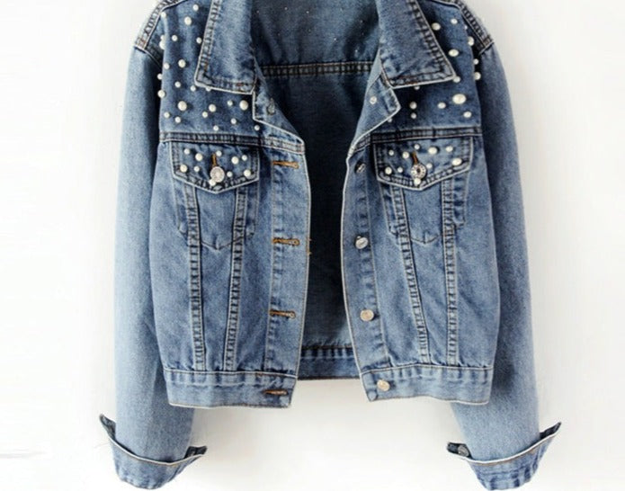Frauen Denim Jacke Pearl
