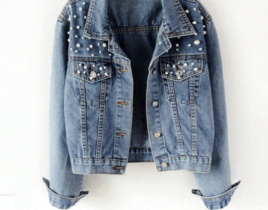Frauen Denim Jacke Pearl
