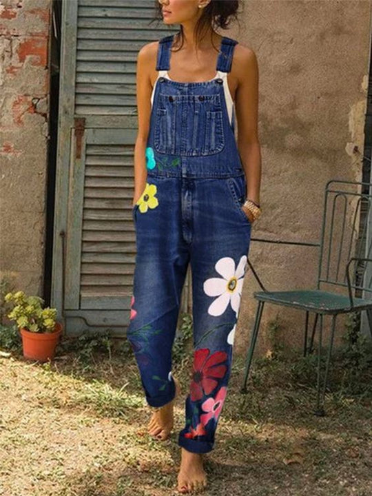 ShopNory | Ärmelloser Denim-Overall