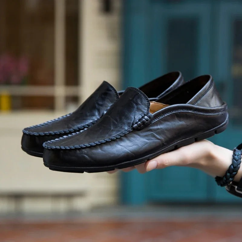 Herren-Loafer aus echtem Leder