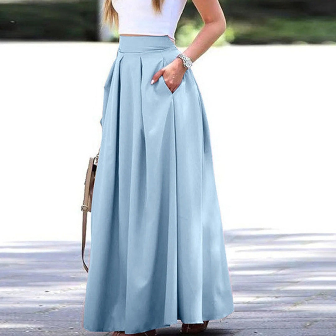 Plissierter Rock mit Hoher Taille