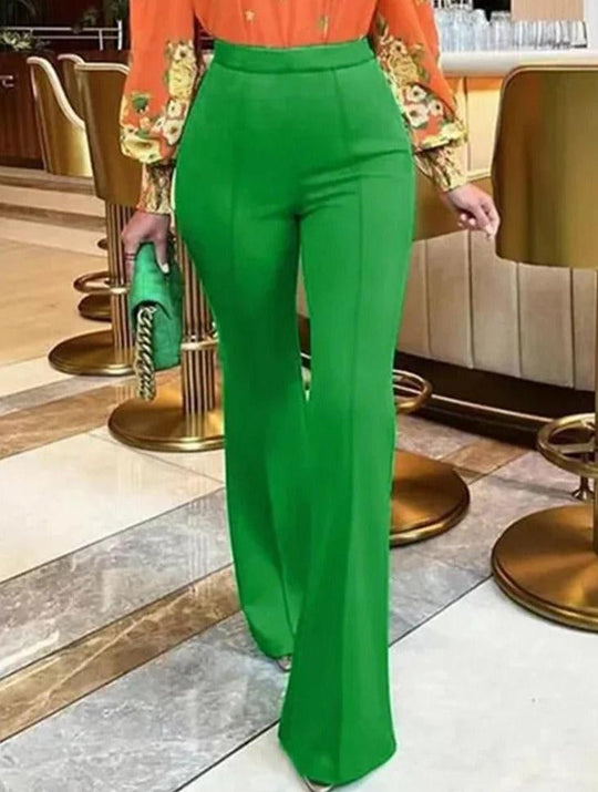 Damen Slim Flared Hose