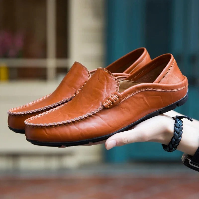 Herren-Loafer aus echtem Leder