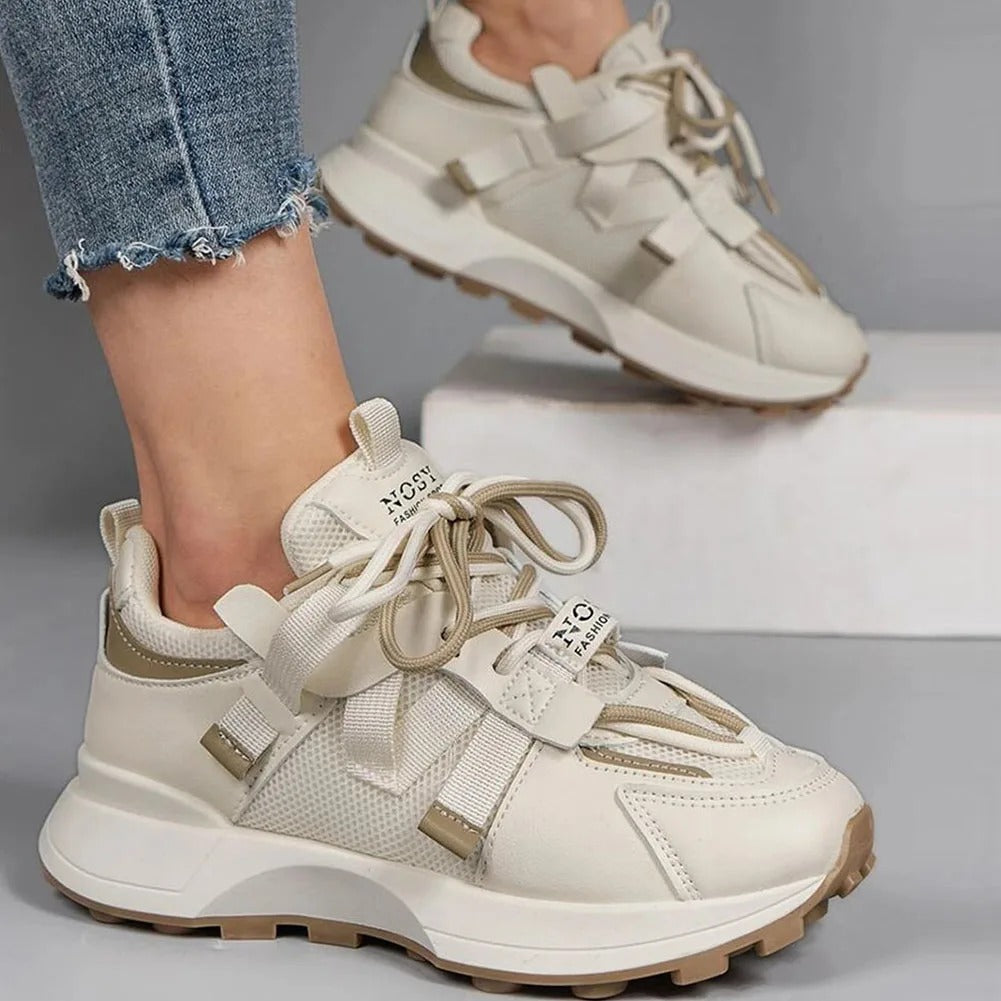 Damen Atmungsaktive Bunte Sneakers Shopnory