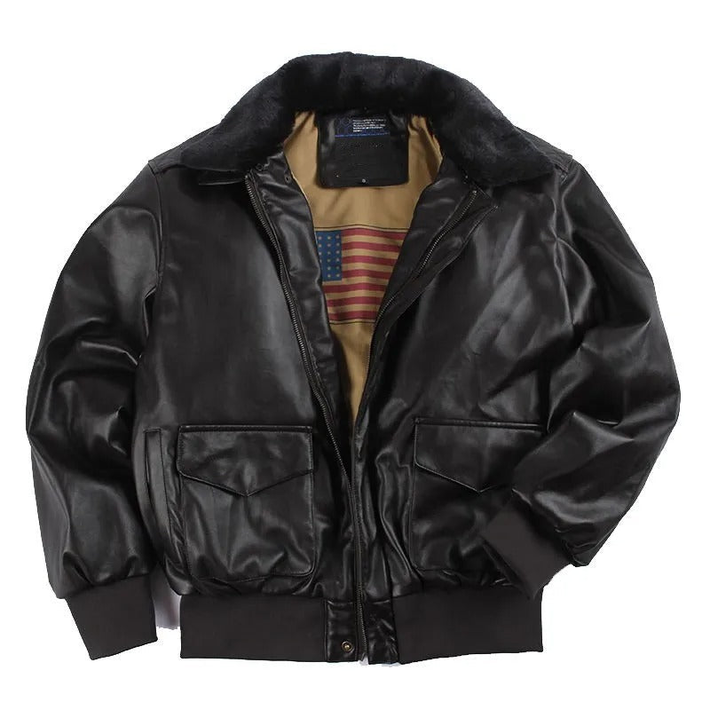 Herren Vegan Leder Winterjacke mit Warm & Stylisch | ShopNory