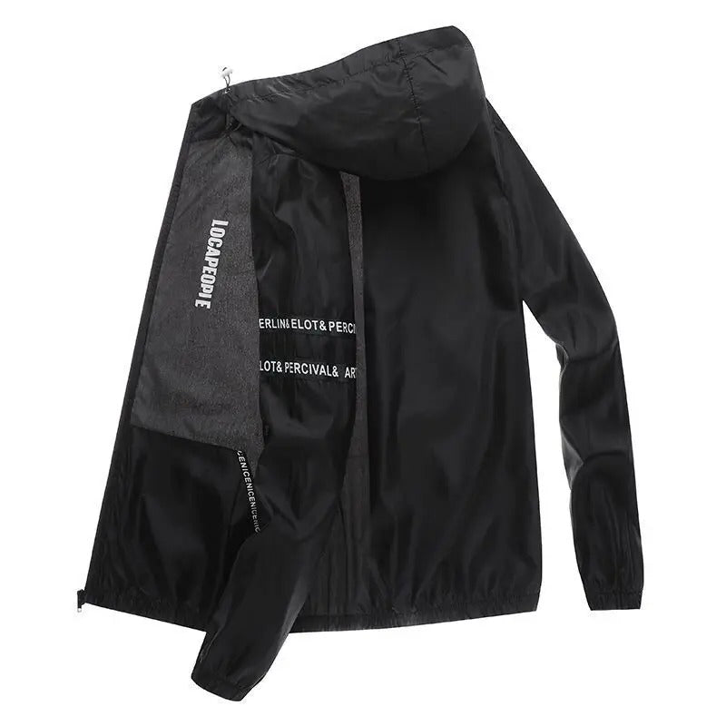 Leichte Sommerjacke für Männer mit Langen Ärmeln und Uv-Schutz