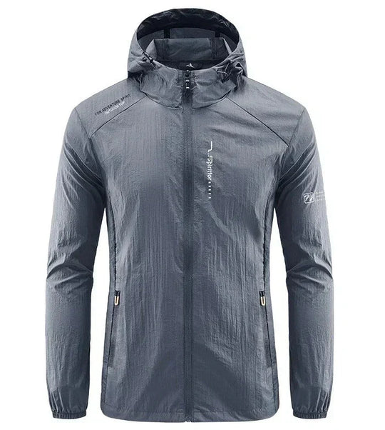 Herren Windbreaker Jacke - Voller Reißverschluss und Kapuze