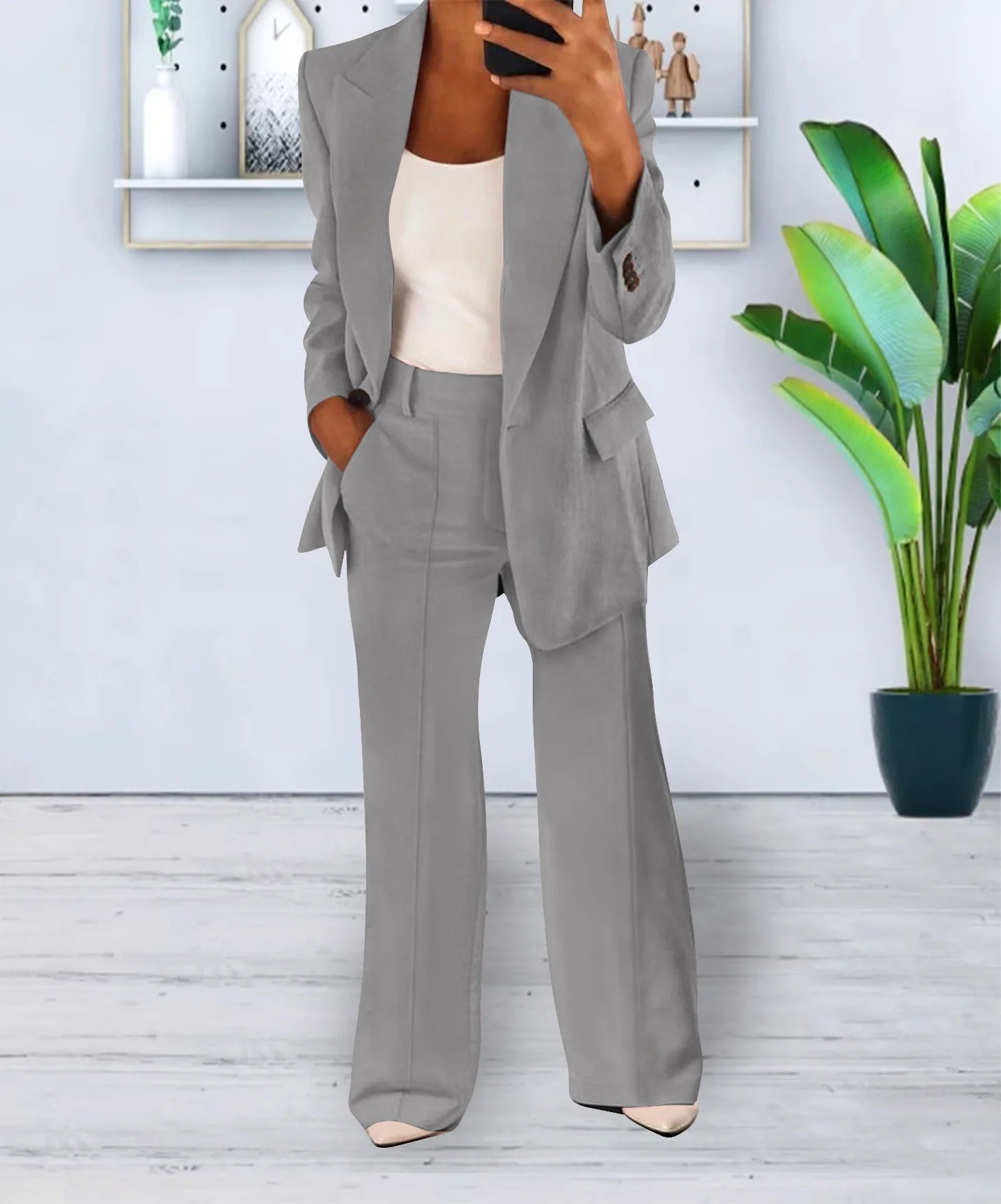 ShopNory 2-teiliges Damen Blazer-Set