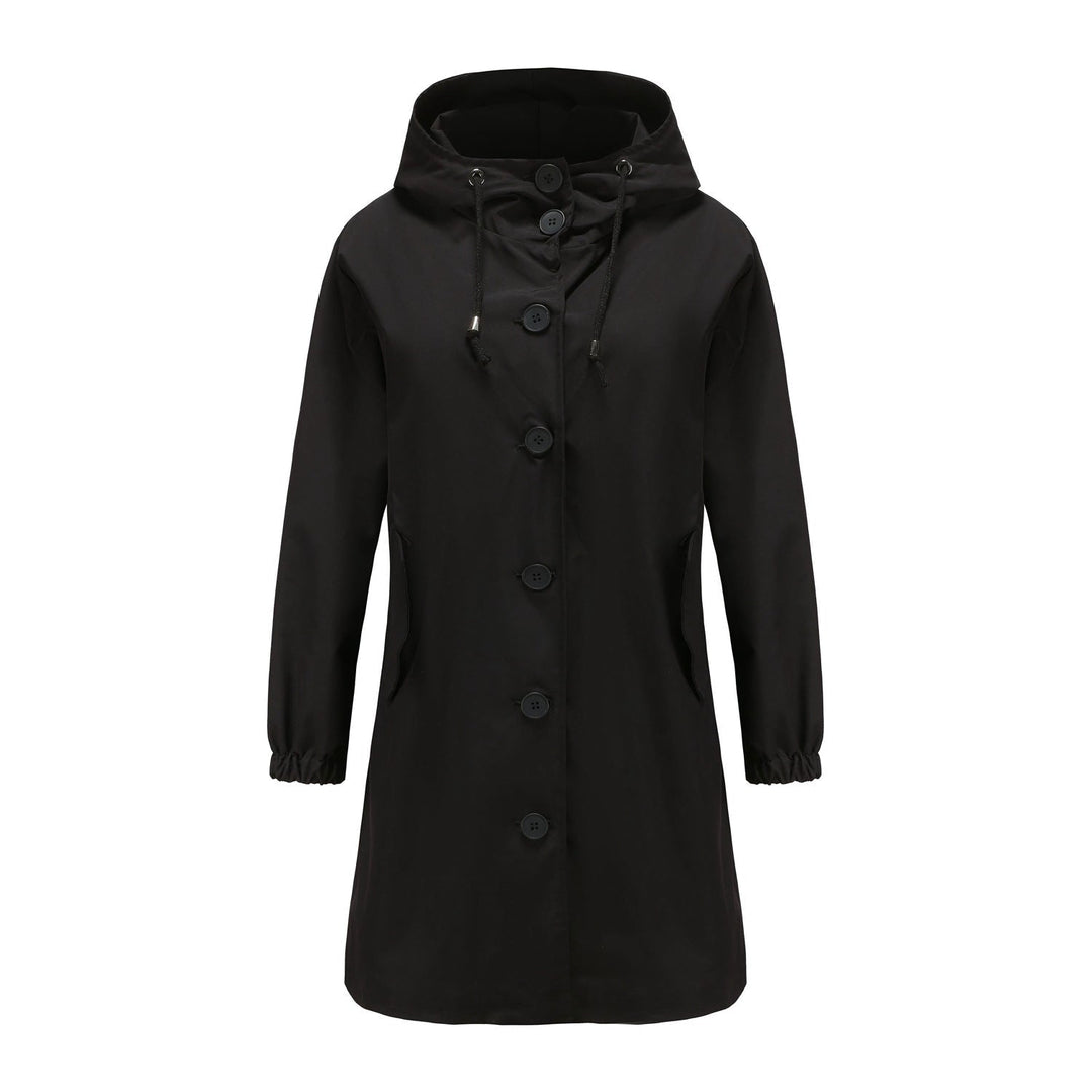 Damen Wasserdichte Regenjacke Mit Kapuze