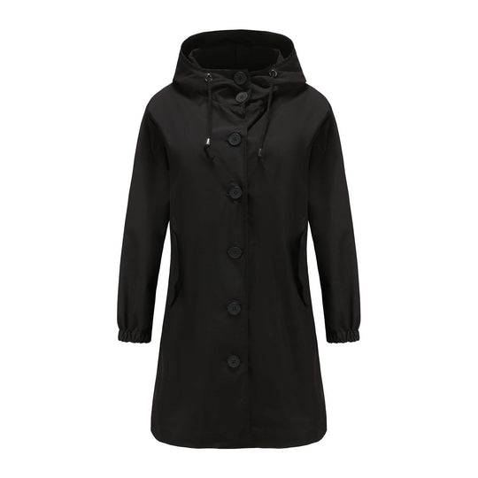 Damen Wasserdichte Regenjacke Mit Kapuze