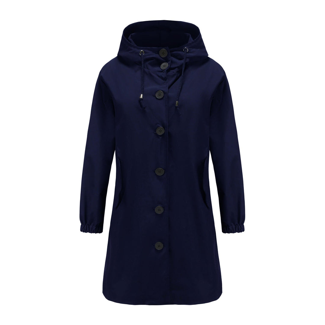 Damen Wasserdichte Regenjacke Mit Kapuze