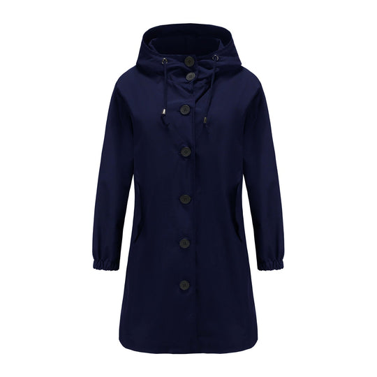 Damen Wasserdichte Regenjacke Mit Kapuze