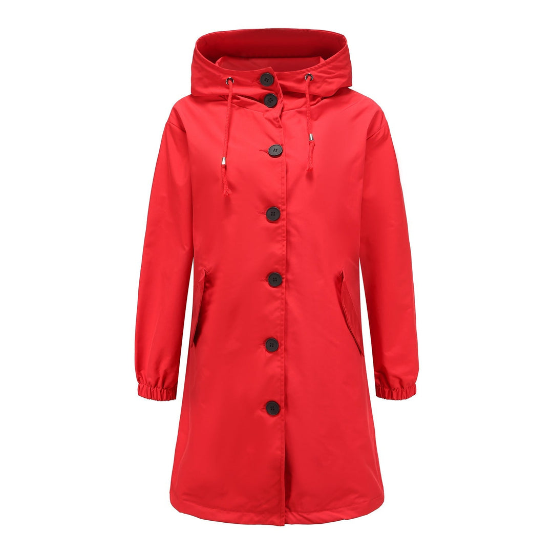 Damen Wasserdichte Regenjacke Mit Kapuze