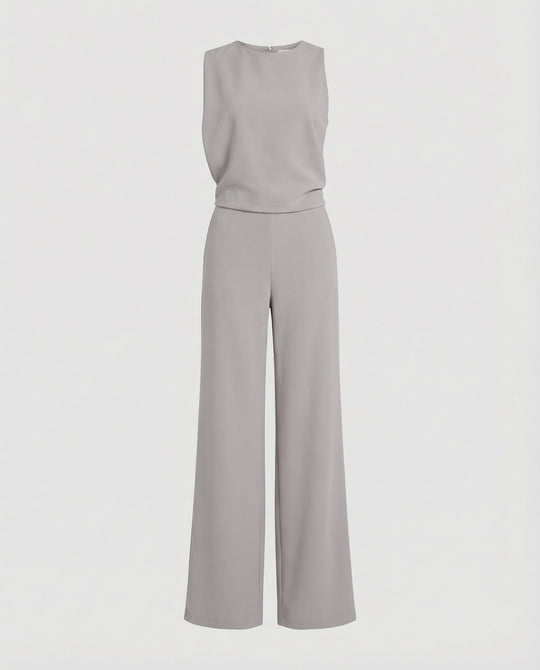 Eleganter Jumpsuit mit Rundhalsausschnitt für Alltag & Besondere Anlässe | ShopNory