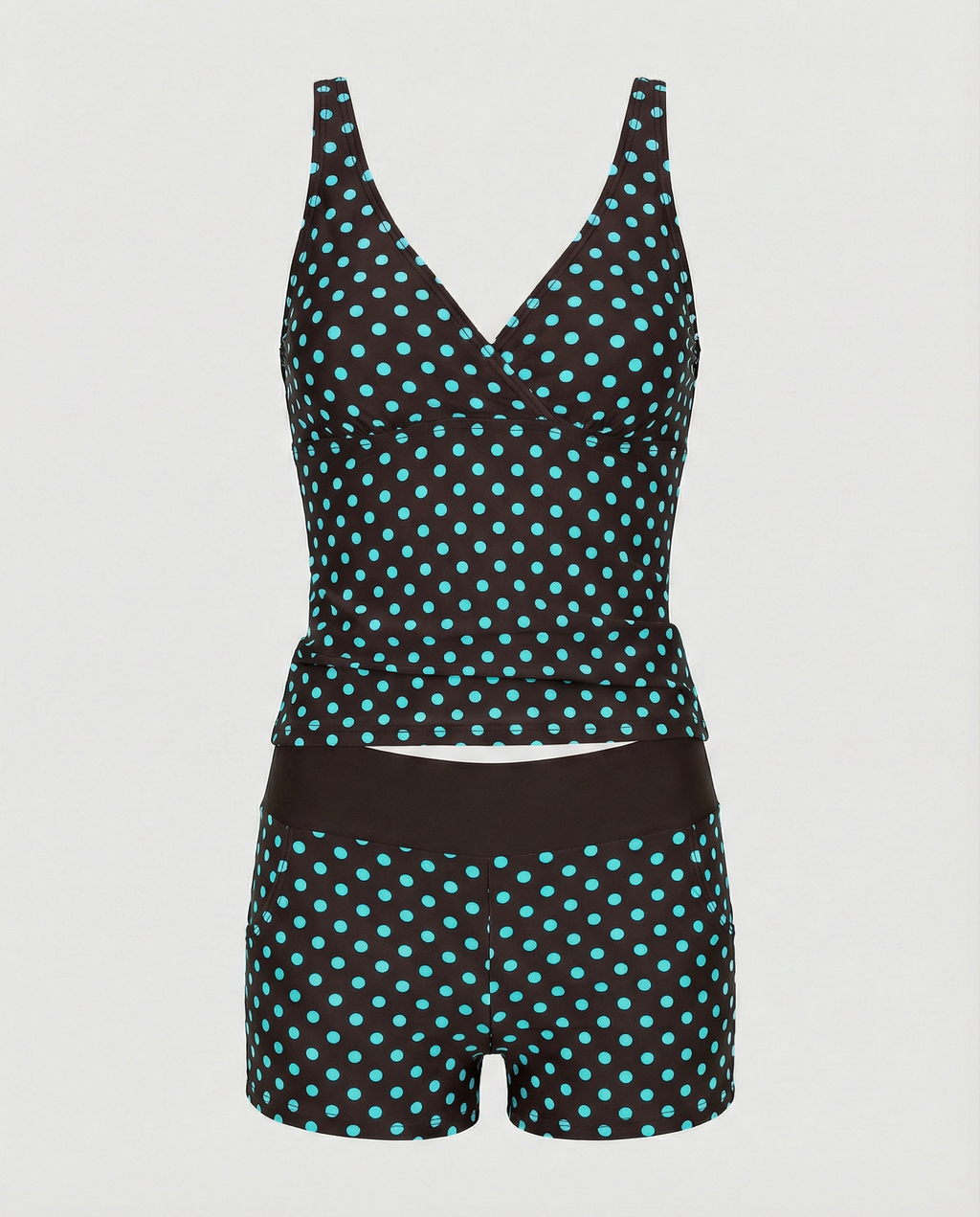 Figurschmeichelnder Damen-Tankini, Tankini-Oberteil & Modische Shorts