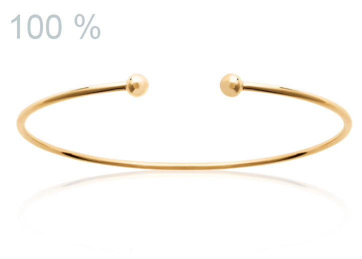 Offener Armreif | 16 Karat vergoldet | Shop Nory