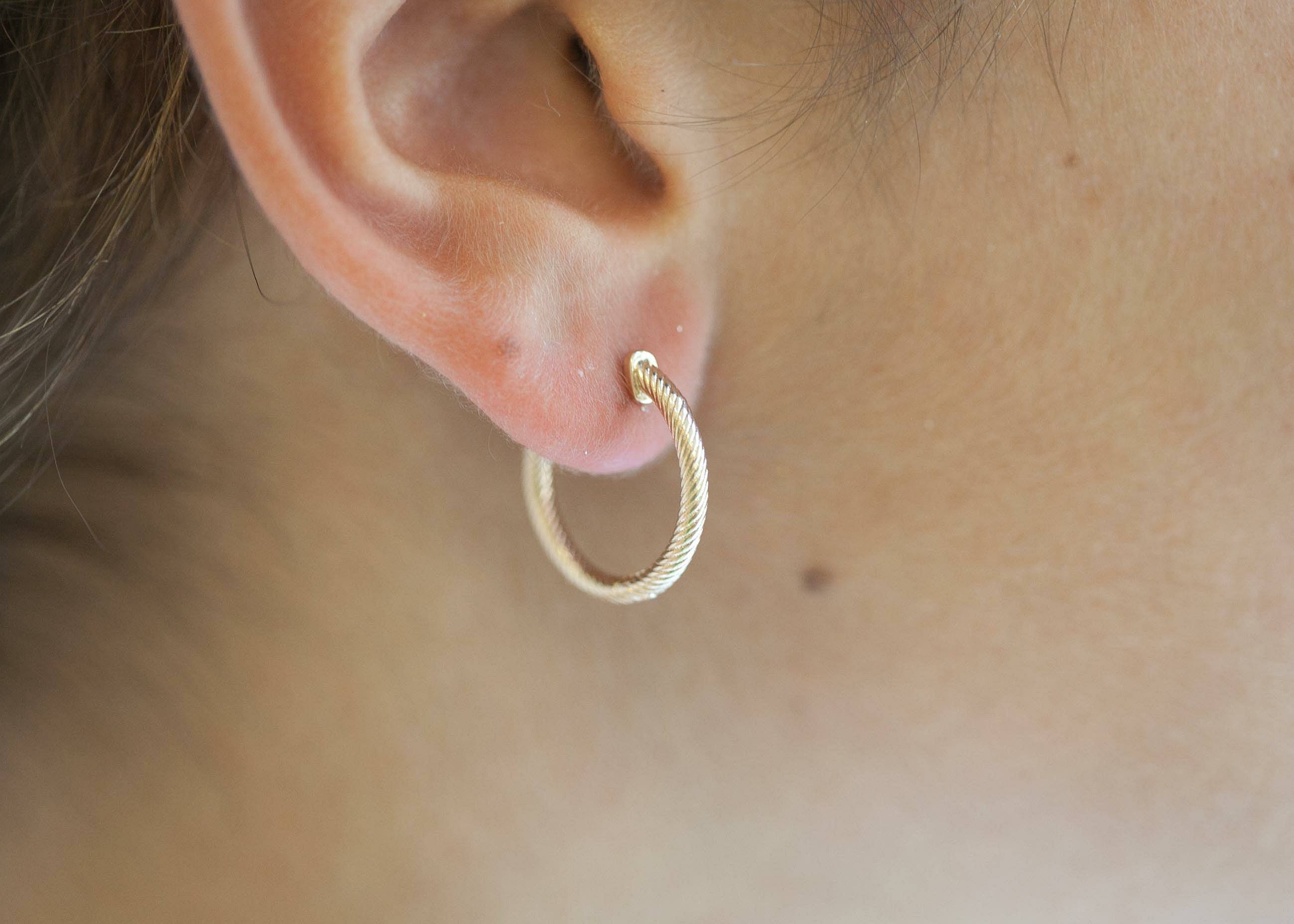 Vergoldete Creolen // 20 mm | Shop Nory