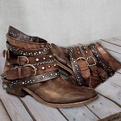 Vintage Slip-On Damenstiefel
